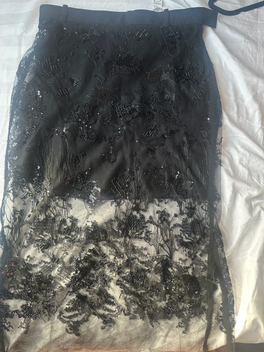 Zara Black Skirt with Branded Waist Label - Picture 7 of 7